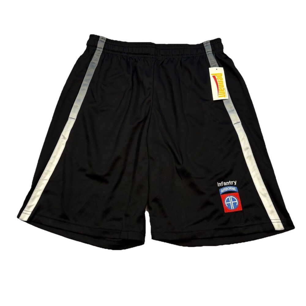 NWT 82nd Airborne Division Infantry Athletic Training Shorts Mens M Black Pennan